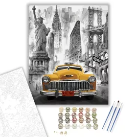 New York - számfestő készlet - Számfestő.hu - 40×50cm - keret nélkül