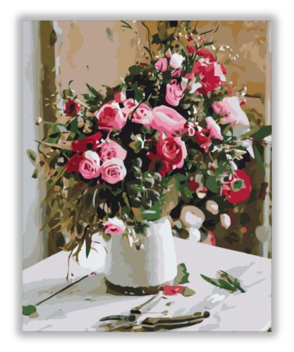 Rózsák - számfestő készlet
