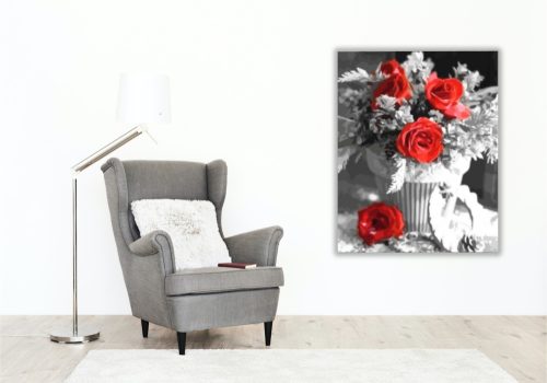 Fekete fehérben - számfestő készlet - Számfestő.hu - 80×100cm - keret nélkül