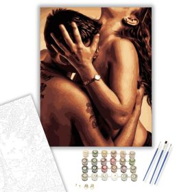 Szerelmes férfi - számfestő készlet - Számfestő.hu - 40×50cm - keret nélkül