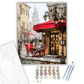Romantikus délután - számfestő készlet - Számfestő.hu - 40×50cm - keret nélkül