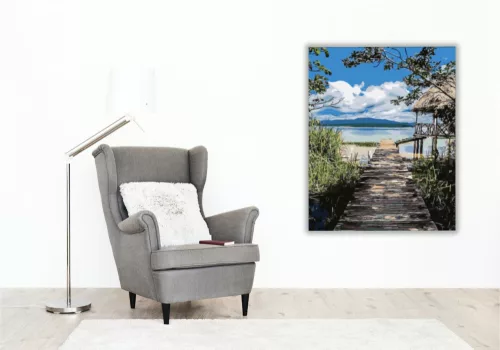Móló - számfestő készlet - Számfestő.hu - 80×100cm - keretre feszítve