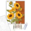 Napraforgó - számfestő készlet - Számfestő.hu - 50×60cm - keret nélkül