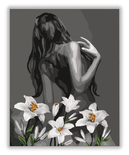 Virággal takarva - számfestő készlet