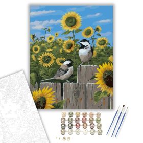 Madárkák - számfestő készlet - Számfestő.hu - 40×50cm - keret nélkül