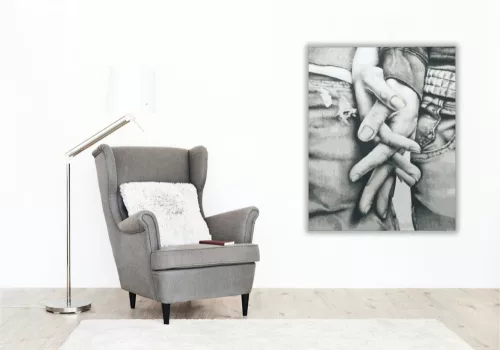 Összetartozás - számfestő készlet - Számfestő.hu - 60×70cm - keretre feszítve