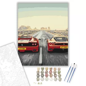 Ferrarik - számfestő készlet - Számfestő.hu - 40×50cm - keret nélkül