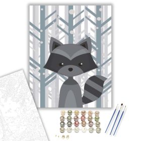 Mosómaci - számfestő készlet - Számfestő.hu - 40×50cm - keret nélkül