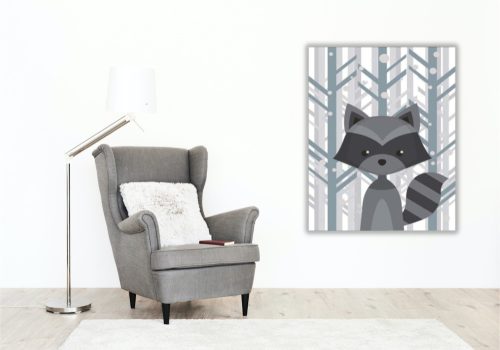 Mosómaci - számfestő készlet - Számfestő.hu - 40×50cm - keret nélkül