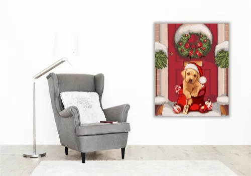 Igazi ajándék - számfestő készlet - Számfestő.hu - 60×70cm - keretre feszítve