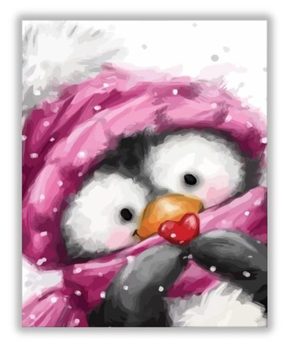 Kukucs pingvin - számfestő készlet