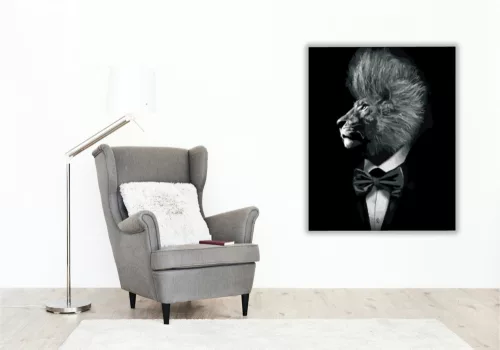 Oroszlán Úr - számfestő készlet - Számfestő.hu - 60×70cm - keret nélkül