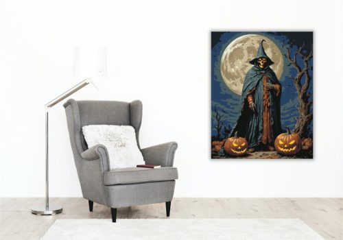 Kaszás éjféli őrsége - számfestő készlet - Számfestő.hu - 40×50cm - keret nélkül