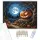 Holdfényes Halloween - számfestő készlet - Számfestő.hu - 40×50cm - keret nélkül