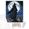 Boszorkány Holdfényben - számfestő készlet - Számfestő.hu - 60×70cm - keret nélkül