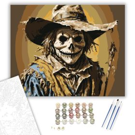 Rémisztő madárijesztő - számfestő készlet - Számfestő.hu - 40×50cm - keret nélkül