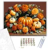 Őszi koszorú tökökkel - számfestő készlet - Számfestő.hu - 40×50cm - keret nélkül