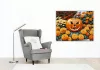 Halloween tök őszi virágokkal - számfestő készlet - Számfestő.hu - 50×60cm - keret nélkül