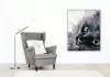 Fekete cica - számfestő készlet - Számfestő.hu - 50×60cm - keretre feszítve