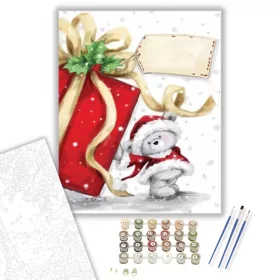 Macis ajándék - számfestő készlet - Számfestő.hu - 40×50cm - keret nélkül