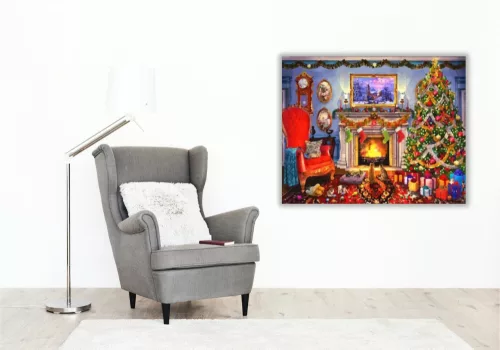 Karácsonyi hangulat - számfestő készlet - Számfestő.hu - 40×50cm - keret nélkül