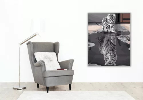 Tükörkép - számfestő készlet - Számfestő.hu - 60×70cm - keret nélkül