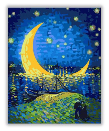 Éjszakai Van Gogh - számfestő készlet