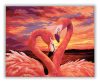 Flamingó pár - számfestő készlet