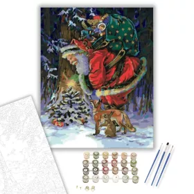 Erdei ajándékozás - számfestő készlet - Számfestő.hu - 40×50cm - keret nélkül