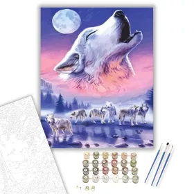 Holdra vonyítás - számfestő készlet - Számfestő.hu - 40×50cm - keret nélkül