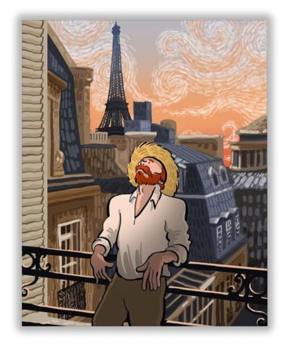 Van Gogh Párizsban - számfestő készlet
