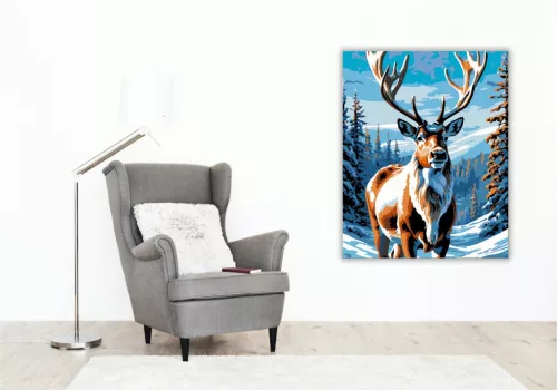 Havas Tájak Uralkodója - számfestő készlet - Számfestő.hu - 80×100cm - keret nélkül
