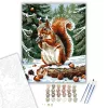 Téli Erdei Kalandozás - számfestő készlet - Számfestő.hu - 50×60cm - keret nélkül