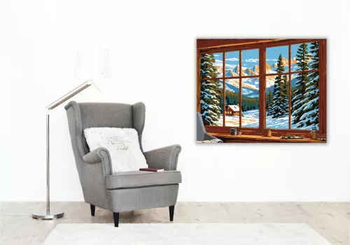 Havas Belső Nyugalom - számfestő készlet - Számfestő.hu - 80×100cm - keret nélkül