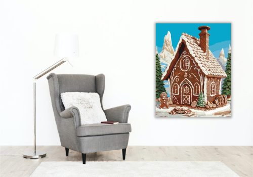 Mézeskalács Mesesikátor - számfestő készlet - Számfestő.hu - 80×100cm - keret nélkül