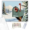 Téli Üdvözlet Varázsa - számfestő készlet - Számfestő.hu - 50×60cm - keretre feszítve
