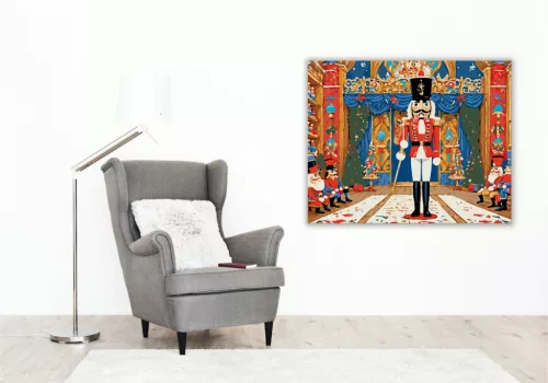 Diótörő Ünnepi Harmónia - számfestő készlet - Számfestő.hu - 60×70cm - keret nélkül