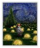 Van Gogh éjjeli fény - számfestő készlet
