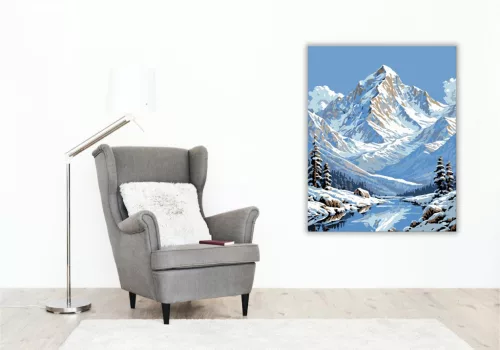Hegyi Harmónia - számfestő készlet - Számfestő.hu - 50×60cm - keret nélkül