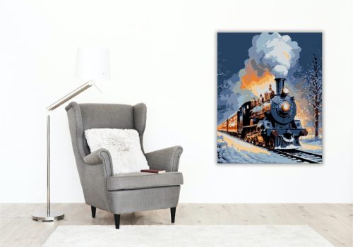 Éjszakai Expressz Varazslat - számfestő készlet - Számfestő.hu - 50×60cm - keret nélkül