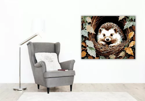 Őszi Erdő Csodája - számfestő készlet - Számfestő.hu - 80×100cm - keretre feszítve