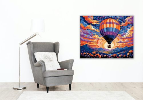 Lebegő Álomvilág - számfestő készlet - Számfestő.hu - 40×50cm - keret nélkül