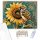 Napraforgó és Veréb Harmóniája - számfestő készlet - Számfestő.hu - 80×100cm - keret nélkül