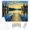 Naplemente Tükröződése - számfestő készlet - Számfestő.hu - 40×50cm - keret nélkül