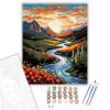 Naplemente Völgy Szimfóniája - számfestő készlet - Számfestő.hu - 40×50cm - keret nélkül