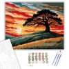Naplemente Fája - számfestő készlet - Számfestő.hu - 40×50cm - keret nélkül