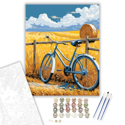 Aranyló Mezők Csendje - számfestő készlet - Számfestő.hu - 40×50cm - keretre feszítve