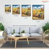 Aranyló Mezők Csendje - számfestő készlet - Számfestő.hu - 40×50cm - Keret nélkül