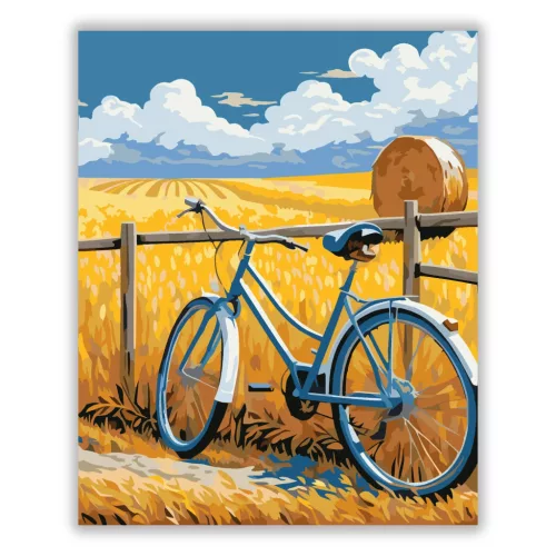 Aranyló Mezők Csendje - számfestő készlet - Számfestő.hu - 40×50cm - Keret nélkül
