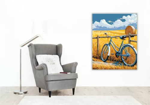 Aranyló Mezők Csendje - számfestő készlet - Számfestő.hu - 40×50cm - Keretre feszítve